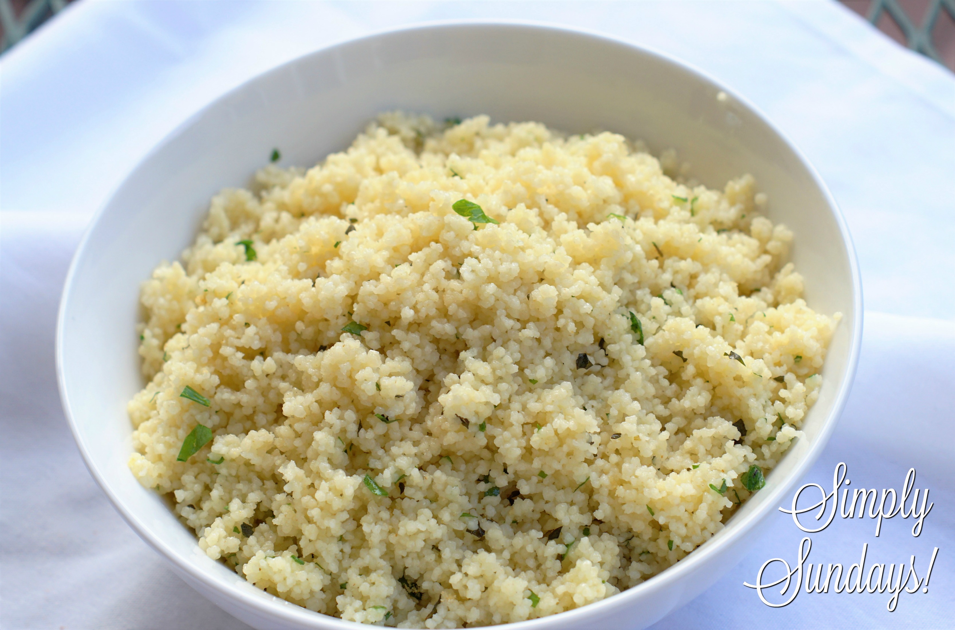 Herbed Cous Cous – Simply Sundays!